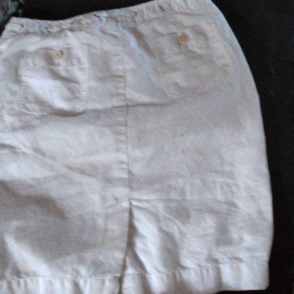 Talbots linen nautical pencil skirt